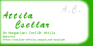 attila csellar business card