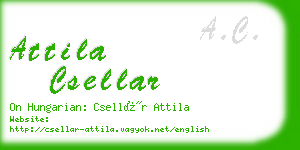 attila csellar business card